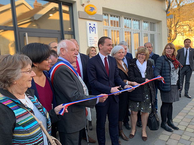 Photo de l'inauguration de la maison de services au public de Jonchery-sur-Vesle, le 25 février 2019.