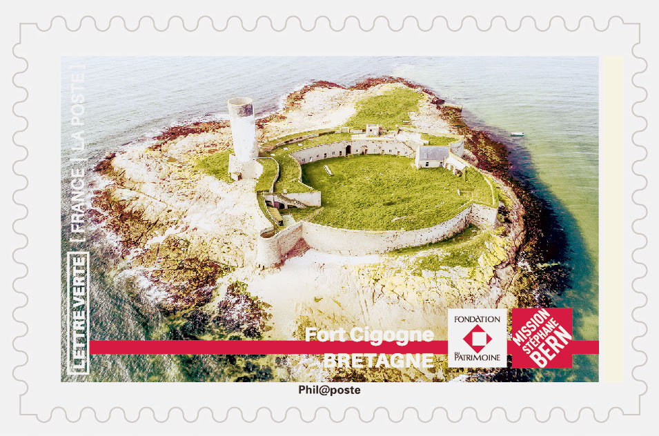 Timbre du Fort Cigogne en Bretagne