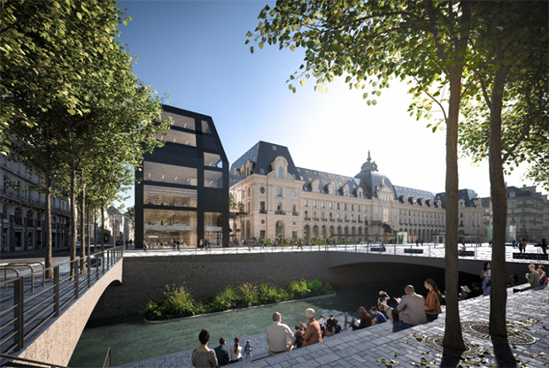 Photo du projet vue des quais de Rennes