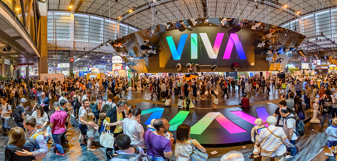 Photo panoramique du salon VivaTech 2018