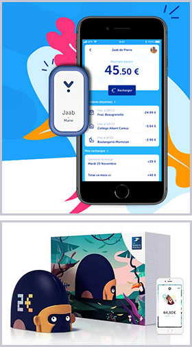 La Poste's applications and connected objects: the Jaab application et the Monimalz connected to