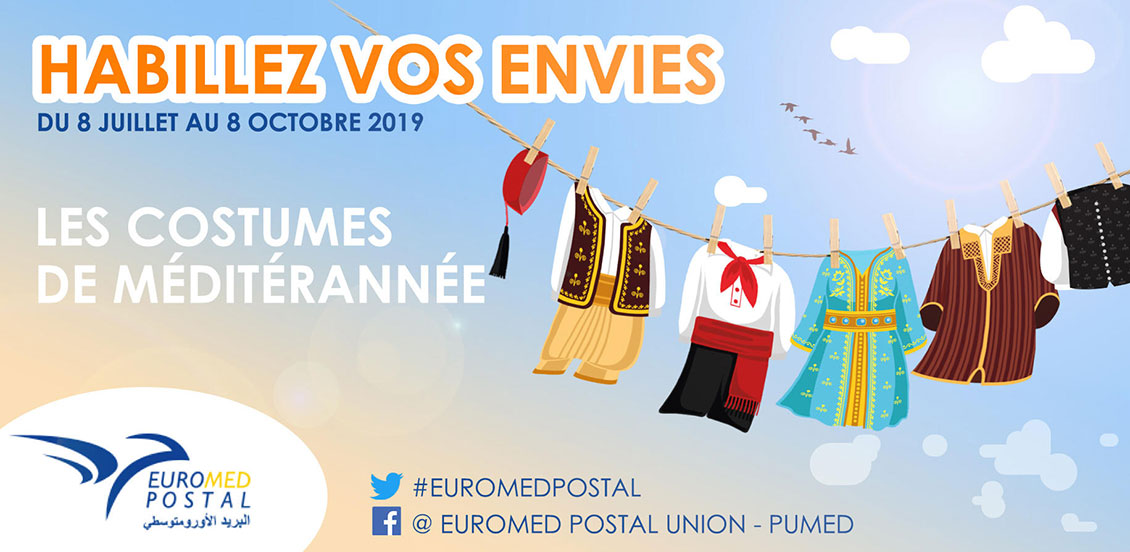 Visuel de l'affiche de l'Euromed Postal 2019