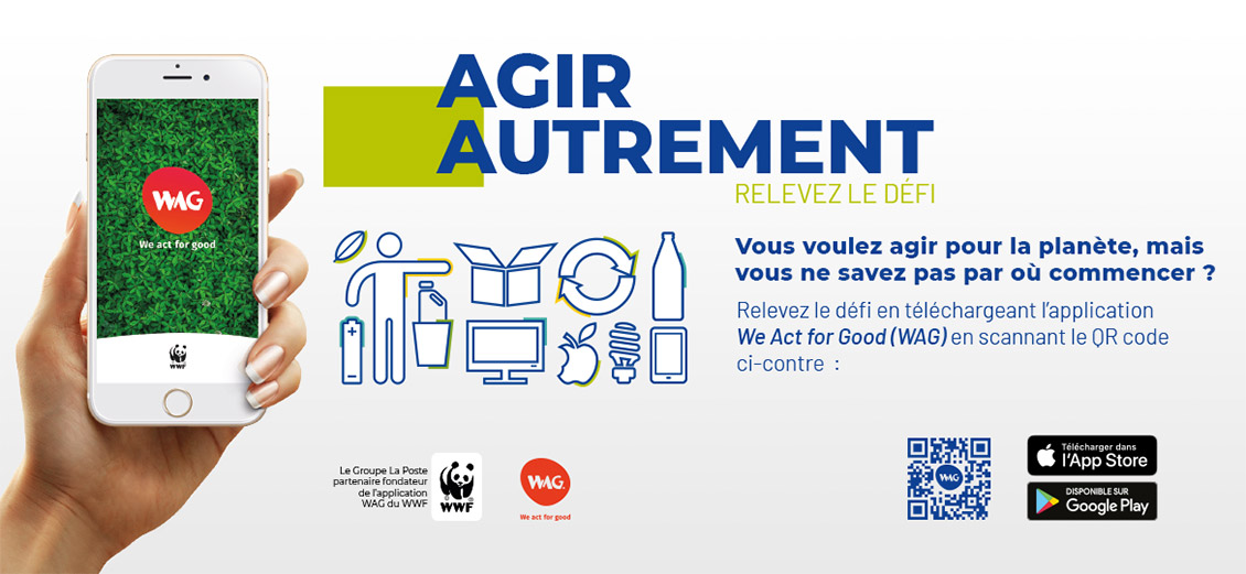 Affiche WAG Groupe La Poste, avec QR-Code valide.