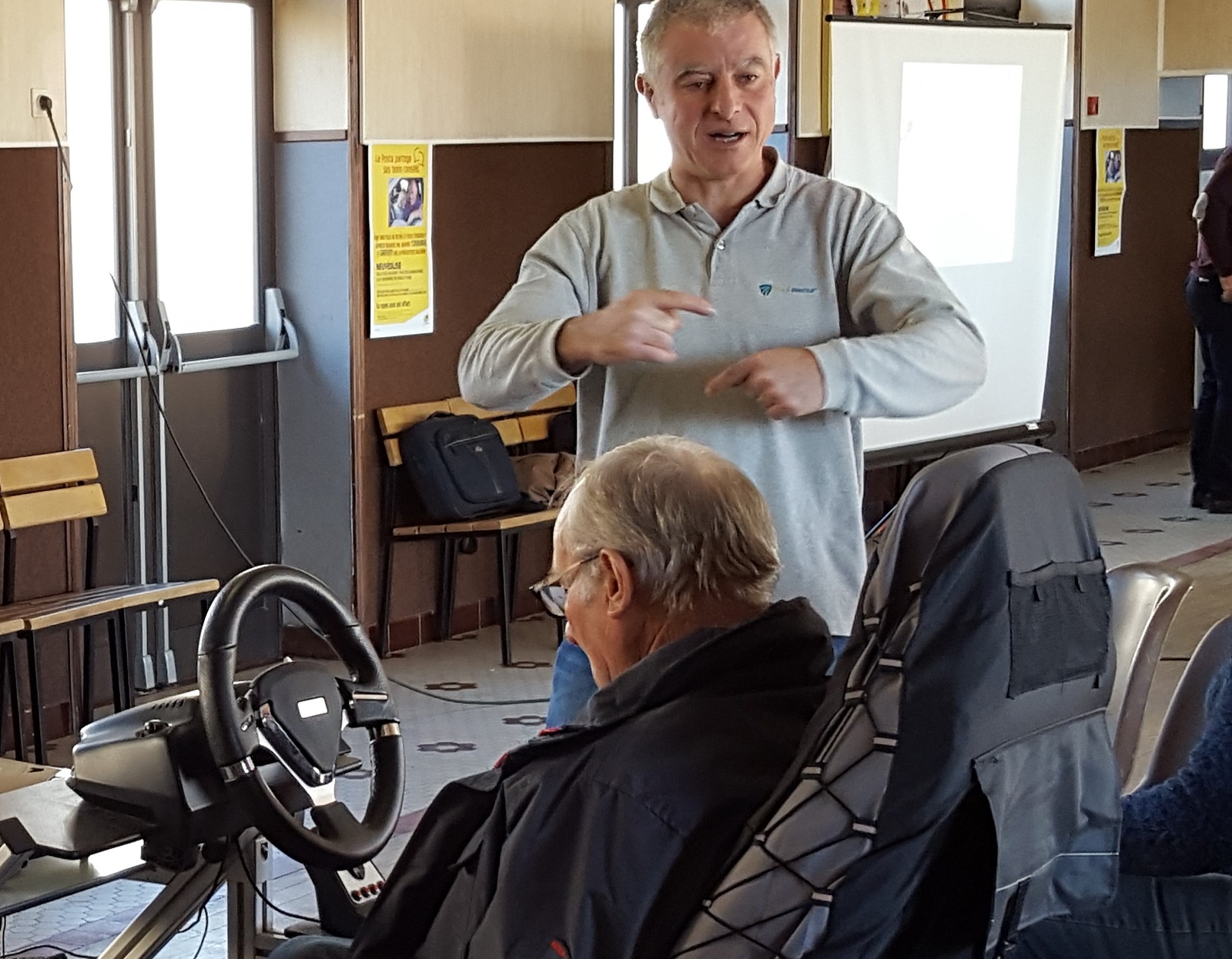 Senior citizens take part in road safety workshops in Cantal