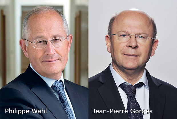 Philippe Wahl - président-directeur général du Groupe La Poste et Jean-Pierre Gorges président de Chartres métropole